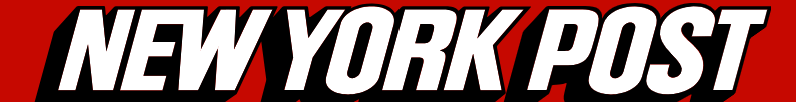 IPX1031- The New York Post logo with bold, white, italicized letters outlined in black against a red background. -260116