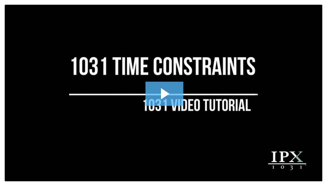 1031 Exchange Time Constraints Explainer Video – IPX1031