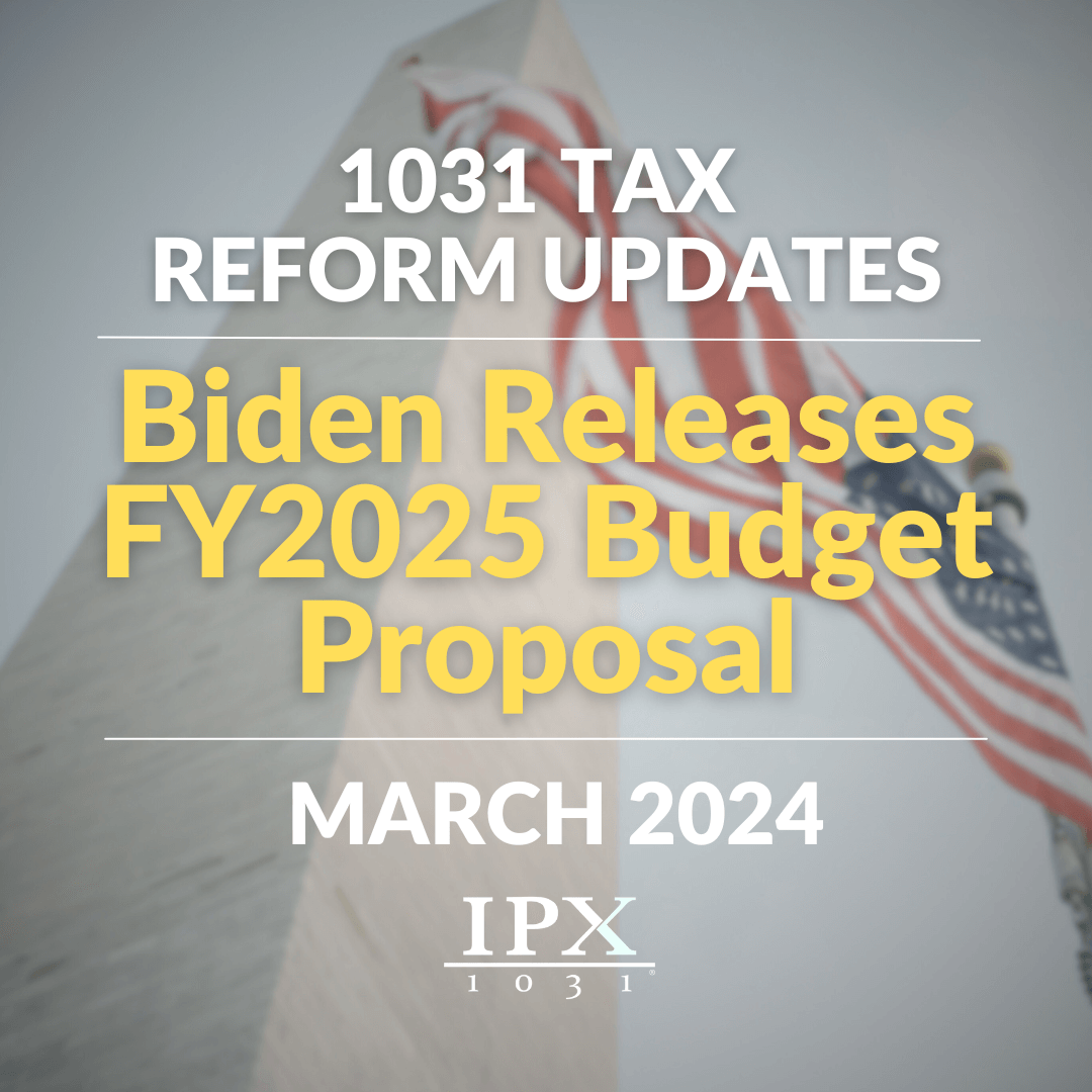 DC 1031 Tax Reform updates May 2023