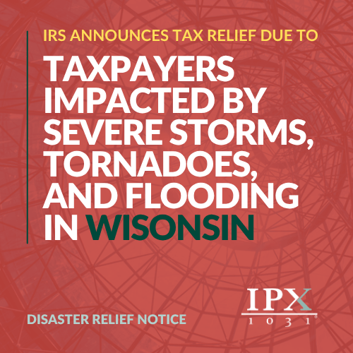Disaster Relief Website State Popup (Wisconsin)