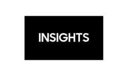 A black rectangle with the word INSIGHTS written in bold, white capital letters in the center.