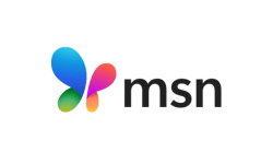 The MSN logo featuring a butterfly symbol with blue, green, red, and orange wings, next to the lowercase black letters msn on a white background.