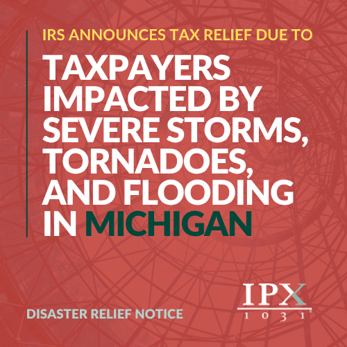 Disaster Relief Website State Popup (Michigan)